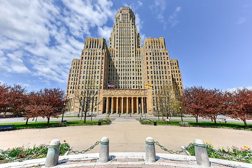 Buffalo City Hall, the seat of municipal government in the City of Buffalo, New York