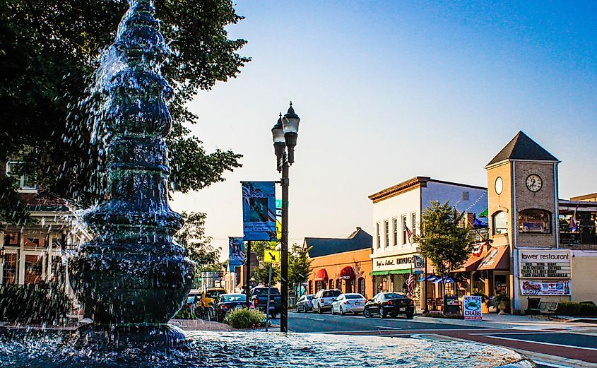 Downtown Bel Air Maryland, via https://mainstreetmaryland.org/visit/bel-air/