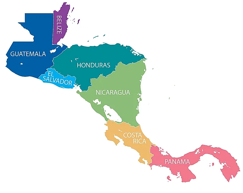 Central America map