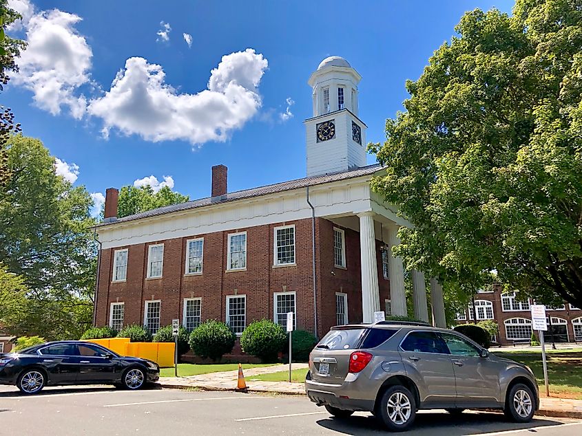 The Old Orange County Courthouse in Hillsborough, North Carolina