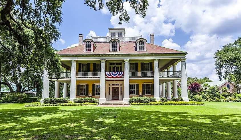Famous Houmas House plantation in Darrow, USA