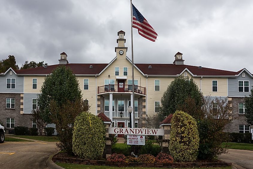 Grandview Apartments Rental Office, Jasper, Arkansas, USA.