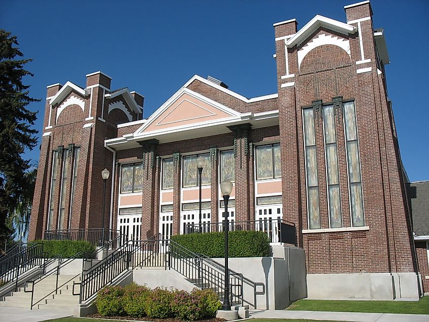 The Garland Tabernacle, an early Latter-day Saint meetinghouse