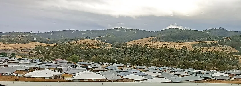 Rooftops in Rokeby, Tasmania. Credit: Mairremena, CC BY-SA 4.0 <https://creativecommons.org/licenses/by-sa/4.0>, via Wikimedia Commons