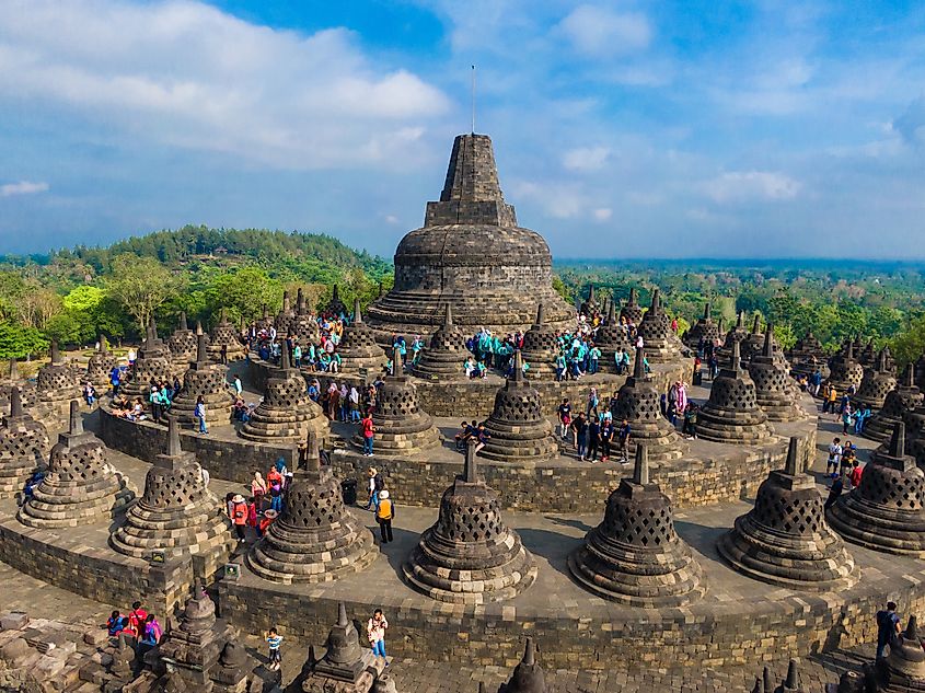 Borobudur tourists