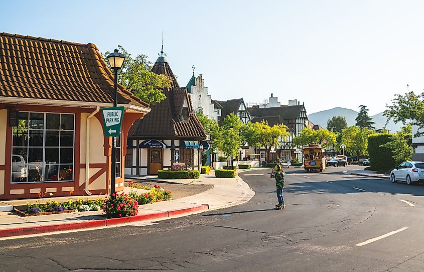 The adorable city of Solvang.