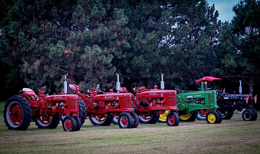 Vintage tractors in Crofton, Nebraska.