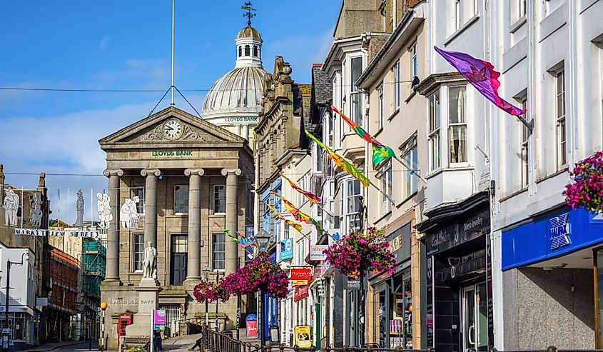 Penzance town in Cornwall