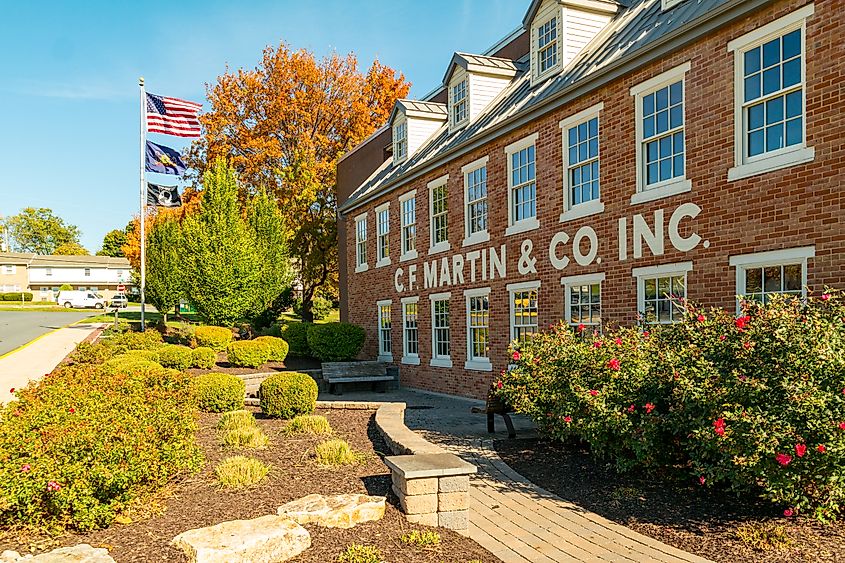  C.F. Martin & Co. Factory in Nazareth, Pennsylvania Editorial credit: George Sheldon / Shutterstock.com