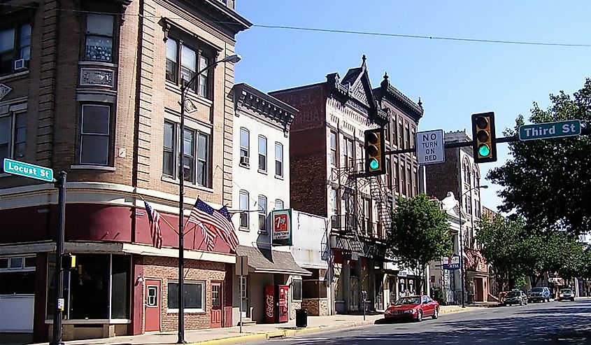 Downtown Columbia, Pennsylvania.