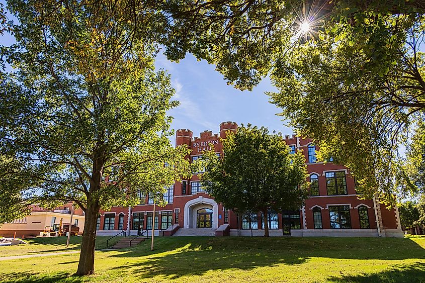 Sunny view of the Ryerson Hall of Northwestern Oklahoma State University at Oklahoma.