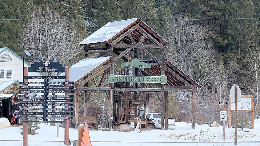 Visitor Center in Idaho City, Idaho.