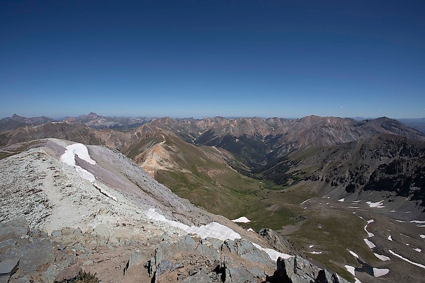 The view from the top of Handies Peak. Photo credit: Brendan Cane 