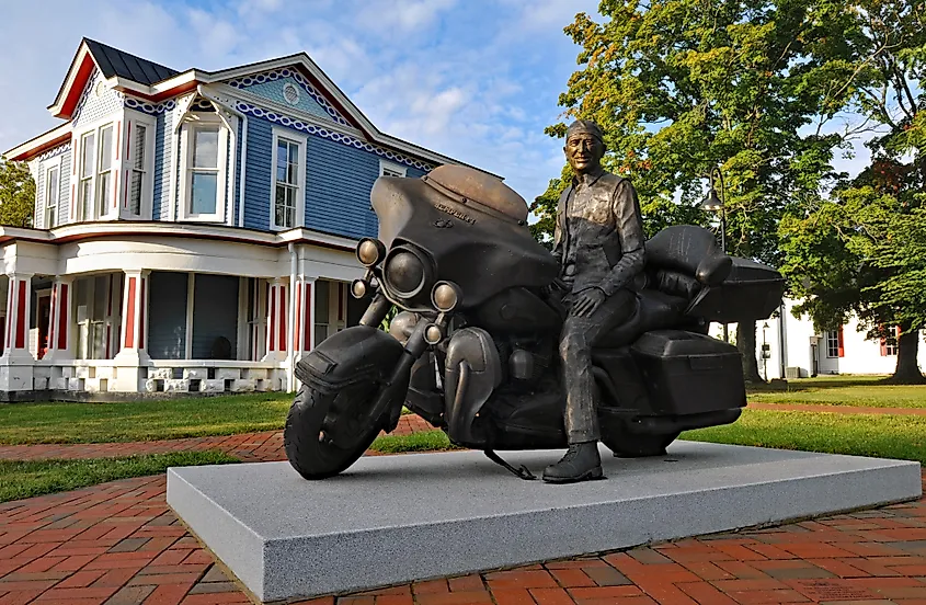 The Road Warrior sculpture in La Grange, Kentucky