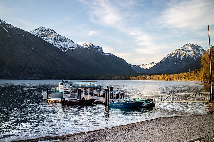 The beautiful Lake McDonald in Montana