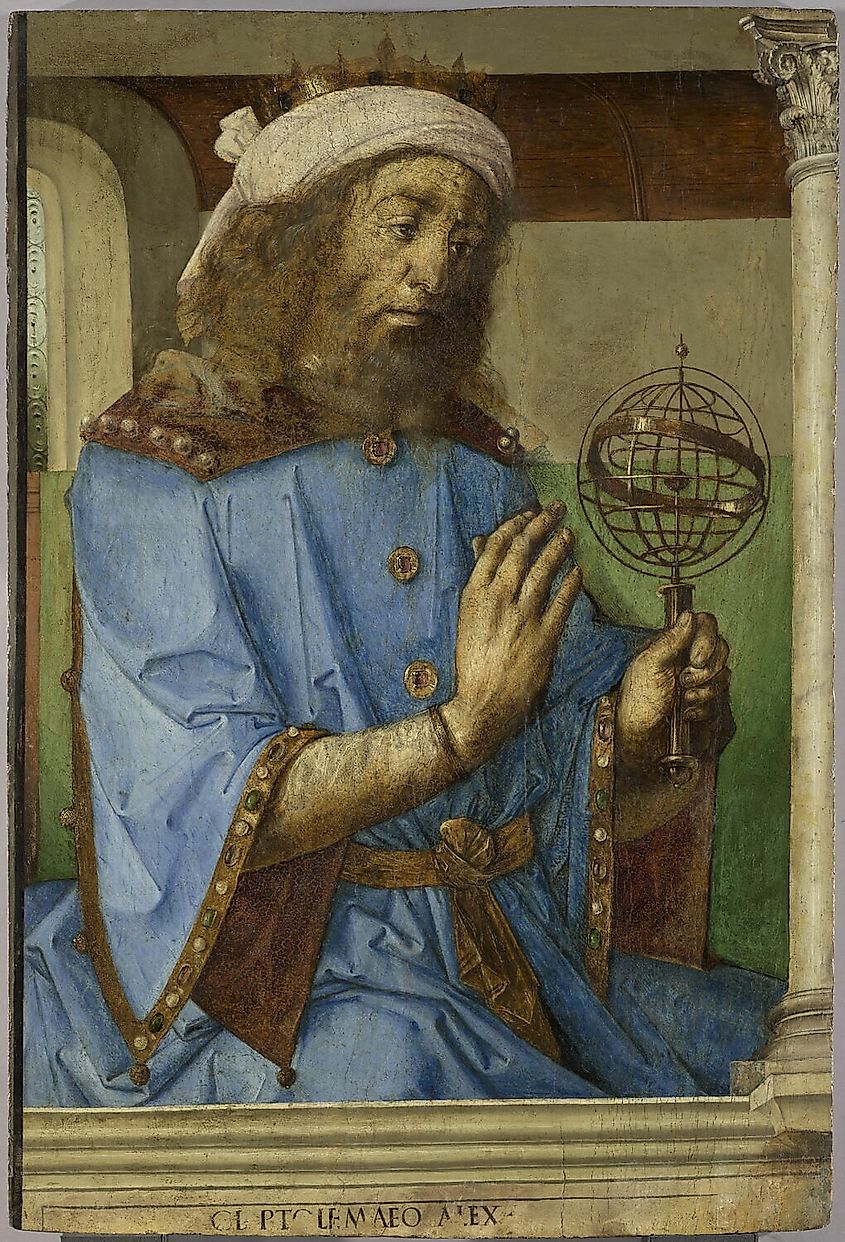 Ptolemy. In Wikipedia. https://en.wikipedia.org/wiki/Ptolemy By / Wikimedia Commons, Public Domain, https://commons.wikimedia.org/w/index.php?curid=16043714