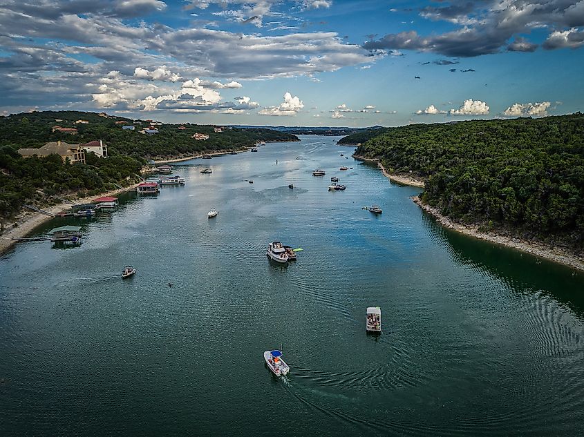 boats in Lake travis