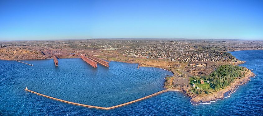 Two Harbors is a community on the North Shore of Lake Superior in Minnesota.