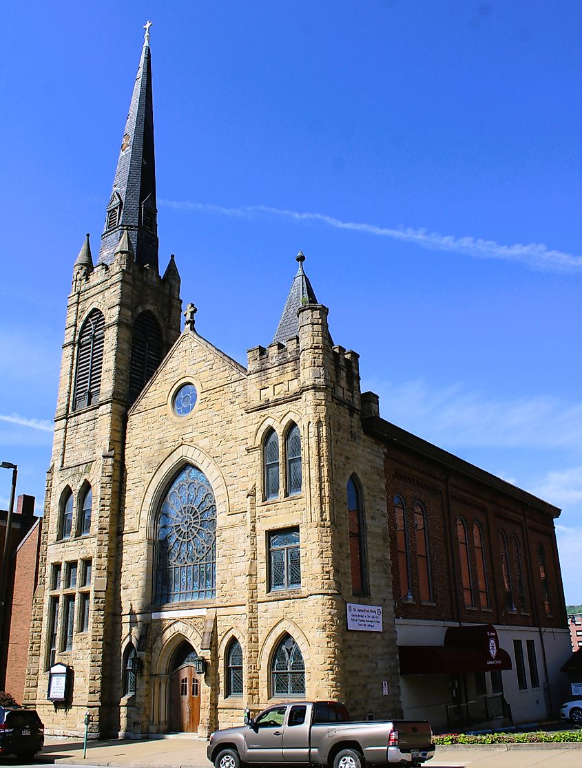 St. James Evangelical Lutheran Church in Wheeling, West Virginia. 