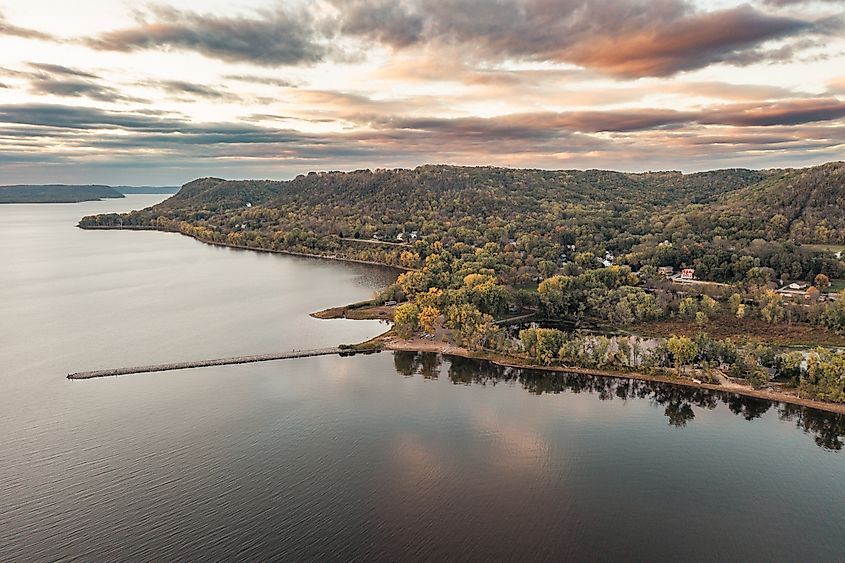 Aerial view of Stockholm, Wisconsin