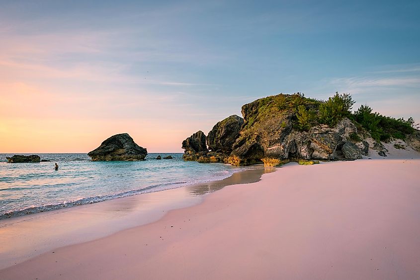 Horse Shoe Bay in South Hampton, Bermuda