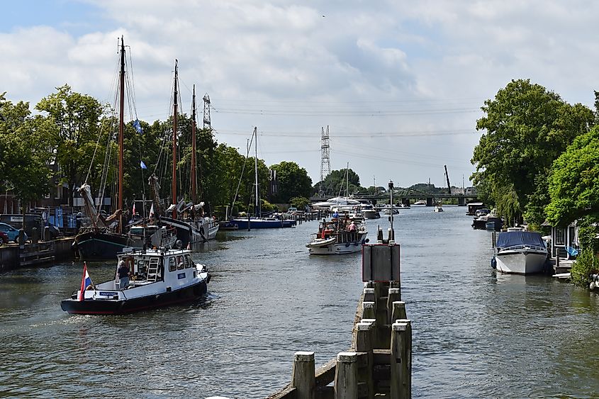 Historic city of Muiden, Netherlands.