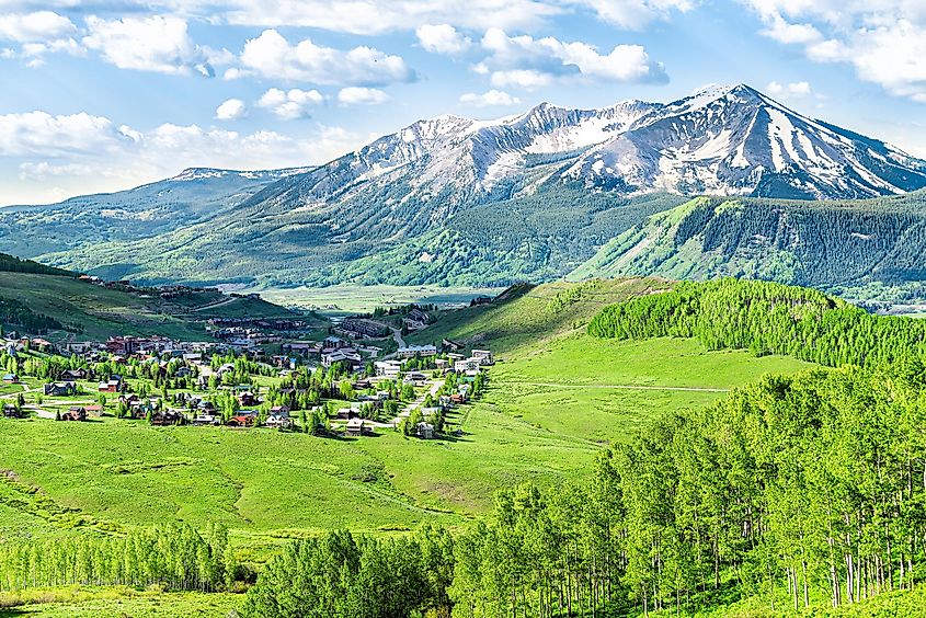 The beautiful landscape surrounding Crested Butte, Colorado.