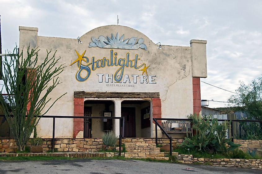 Starlight Theatre Restaurant and Bar in Terlingua, Texas. 