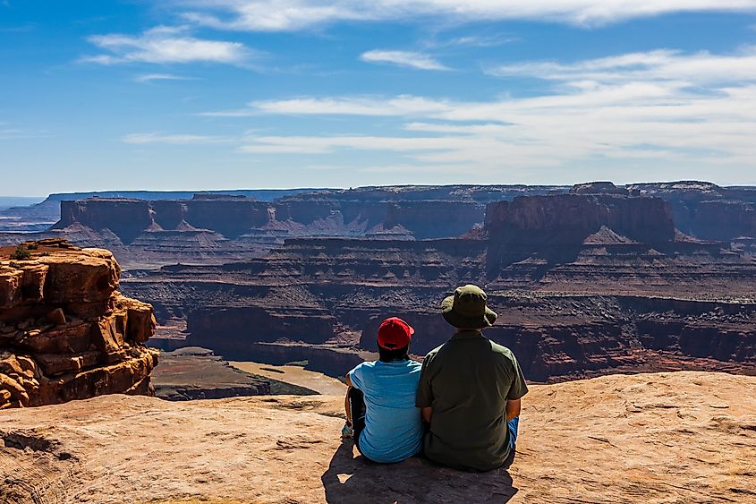 Aerial view of the Dead Horse Point State Park.