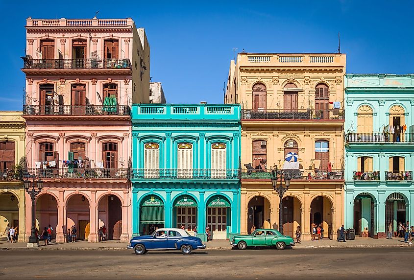 colorful buildings in Havana