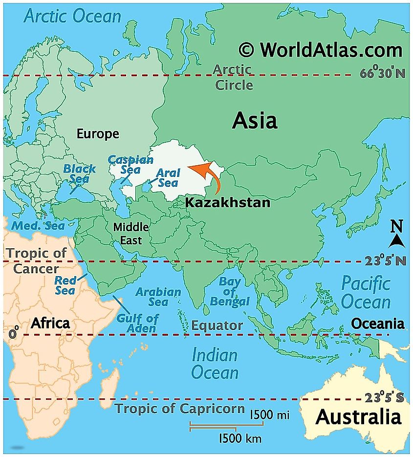 Khazakhstan location map
