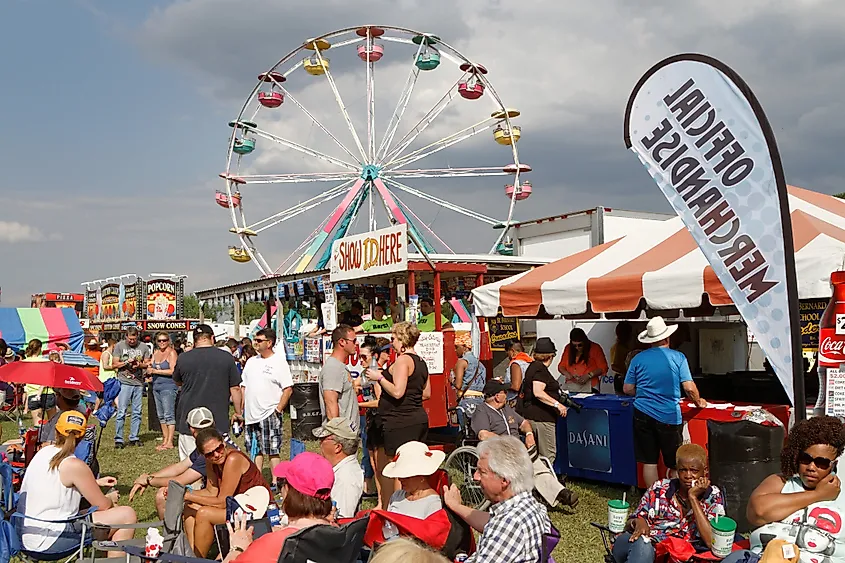Crawfish Festival in Breaux Bridge, Louisiana. Image credit Pierre Jean Durieu via Shutterstock