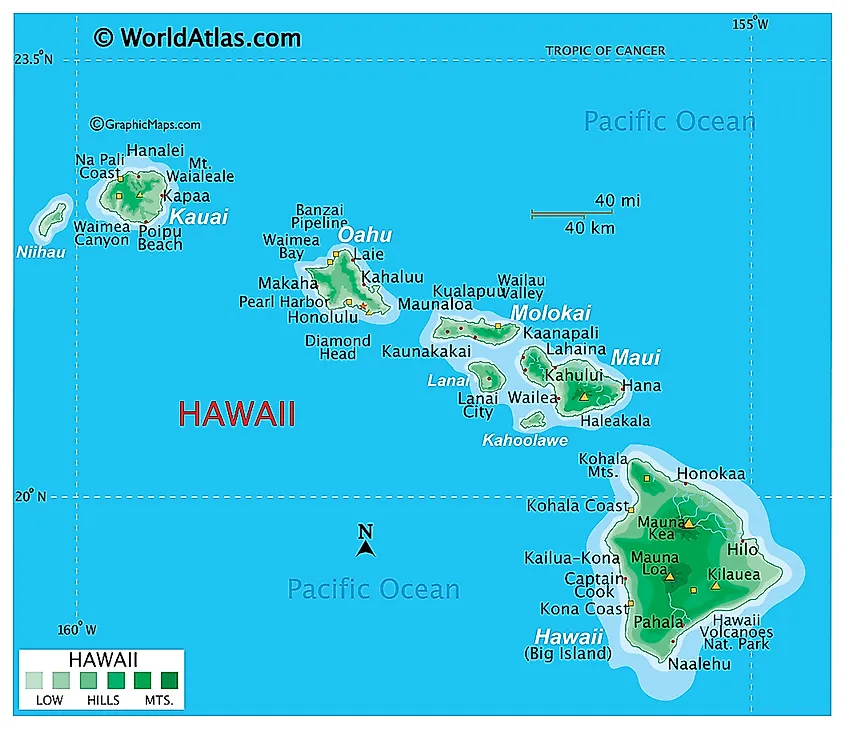 Hawaii map