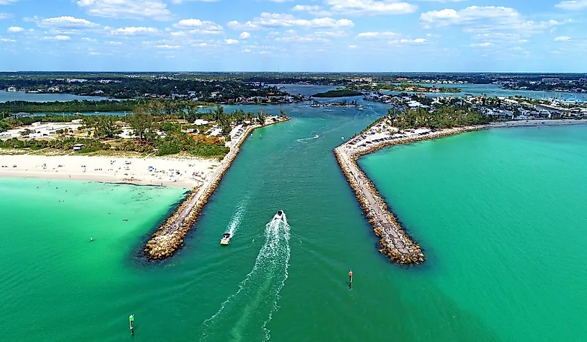 The Jetty at Venice Florida along Florida Gulf Coast