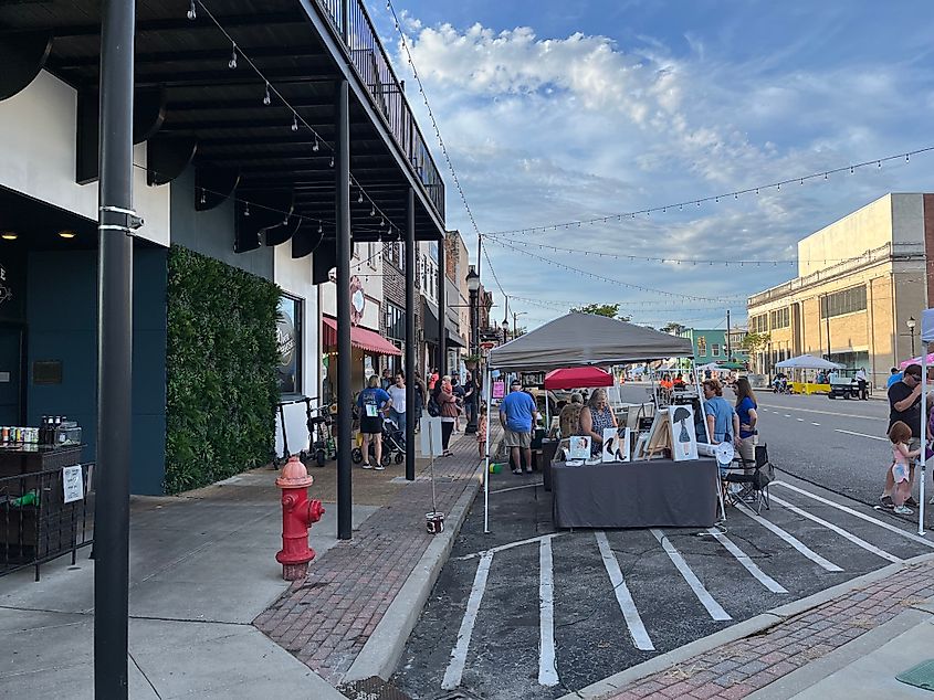 The Weekend Street Festival in Tuscumbia, Alabama.