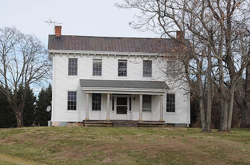 White Hall, a historical building in Bear, Delaware.