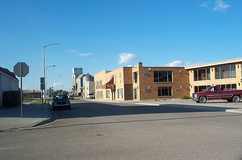 View of downtown Grafton, North Dakota.
