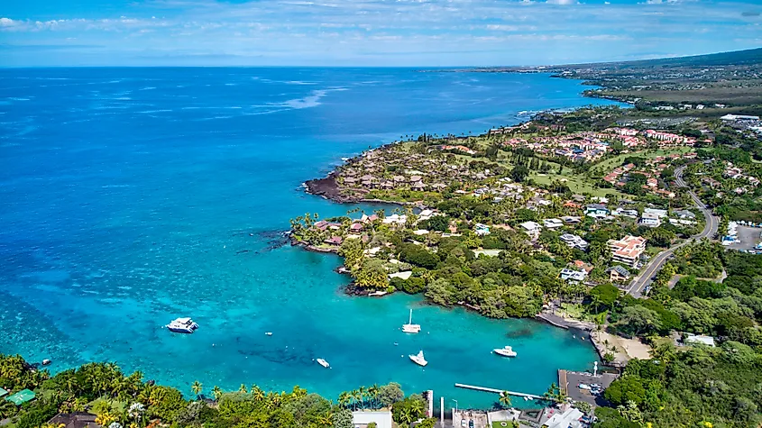 Keauhou Bay, Kailua-Kona, Hawaii.