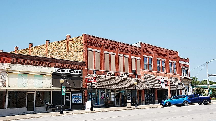 Historic Buildings in Downtown Wagoner, Oklahoma on National Register of Historic Places