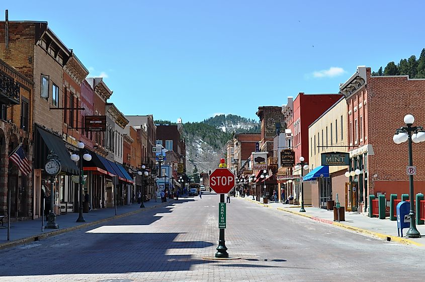 Main Street in Deadwood, South Dakota.