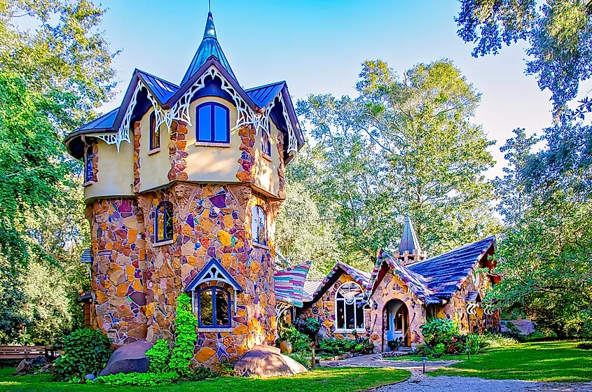 The beautiful Mosher Castle in Fairhope, Alabama.
