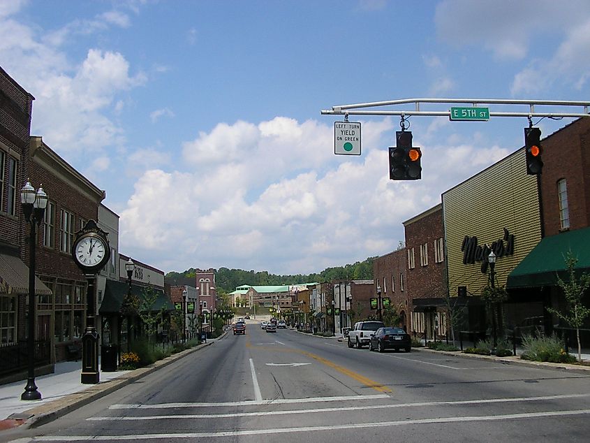 Downtown London, Kentucky.