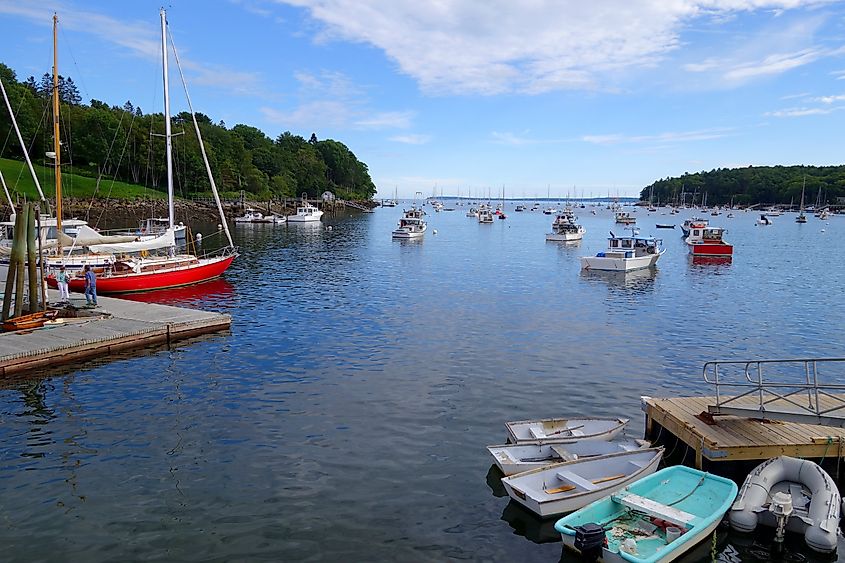 The harbor in Rockport, Maine.