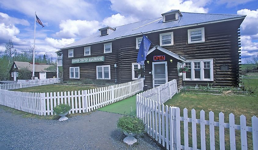 Historic Copper Center in Wrangell-St. Elias National Park, Alaska.