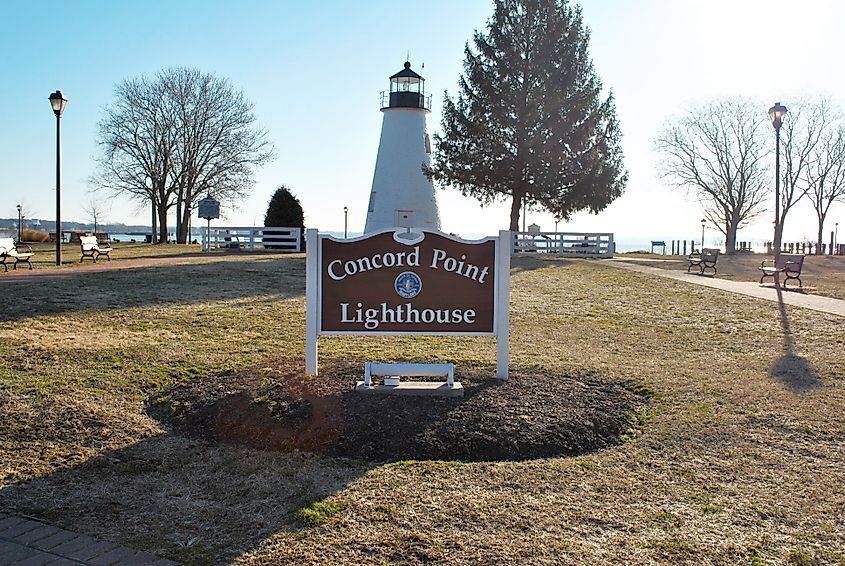 Concord Point Lighthouse in Havre de Grace, Maryland