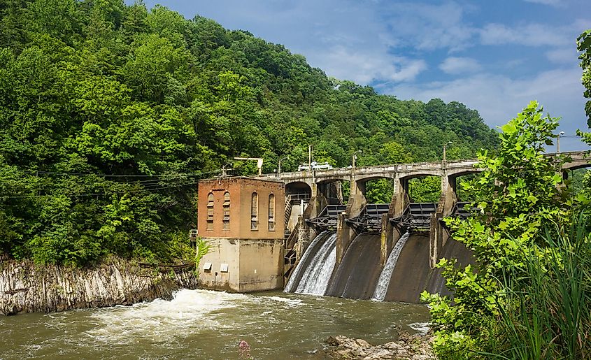 Little River Dam near Radford, Virginia.