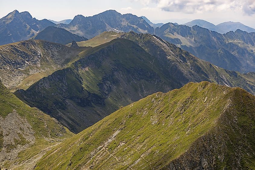 View from Carpathians Mountains Trekking