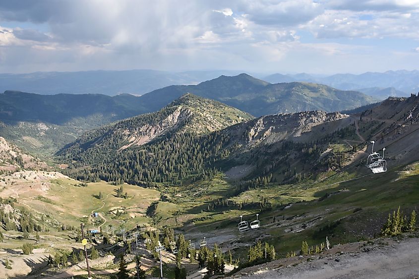 View at Snowbird Resort in Sandy, Utah.