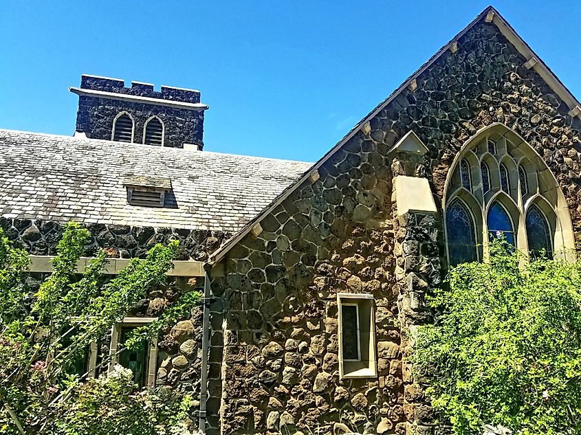 Makawao Union Church near Makawao on the island of Maui, Hawaii