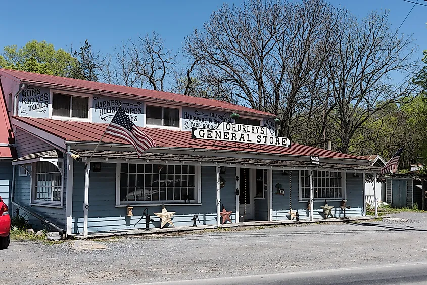 O'Hurley's General Store in Shepherdstown, West Virginia.